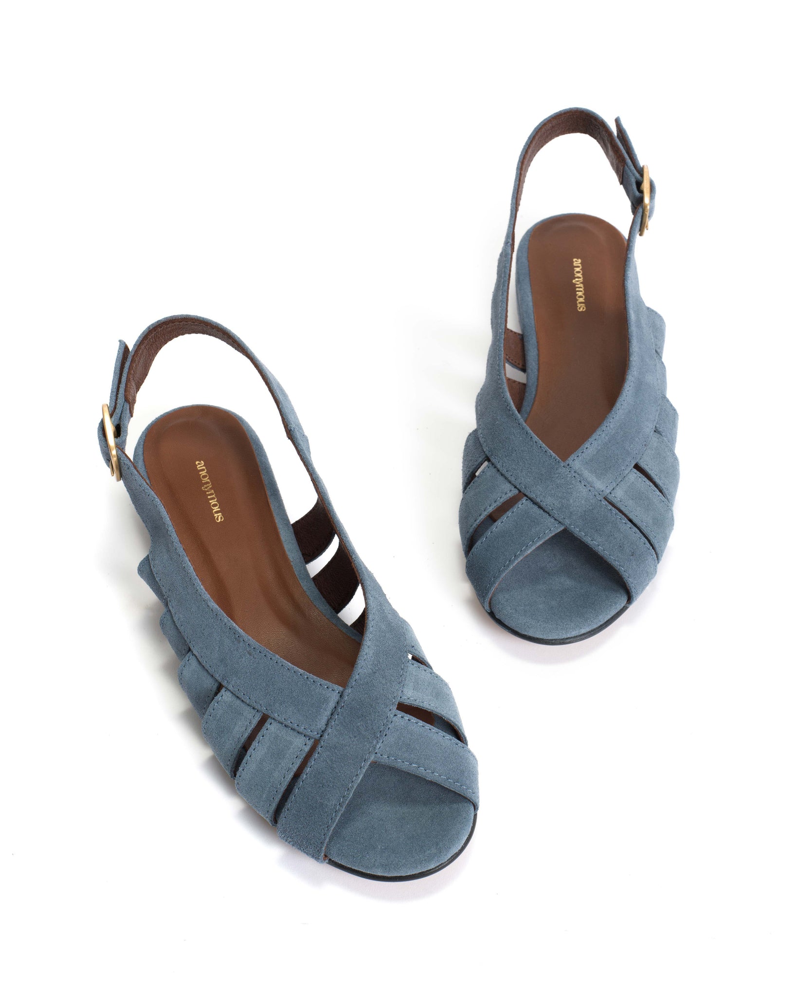 Sophie 20 Calf suede Denim blue - Anonymous Copenhagen