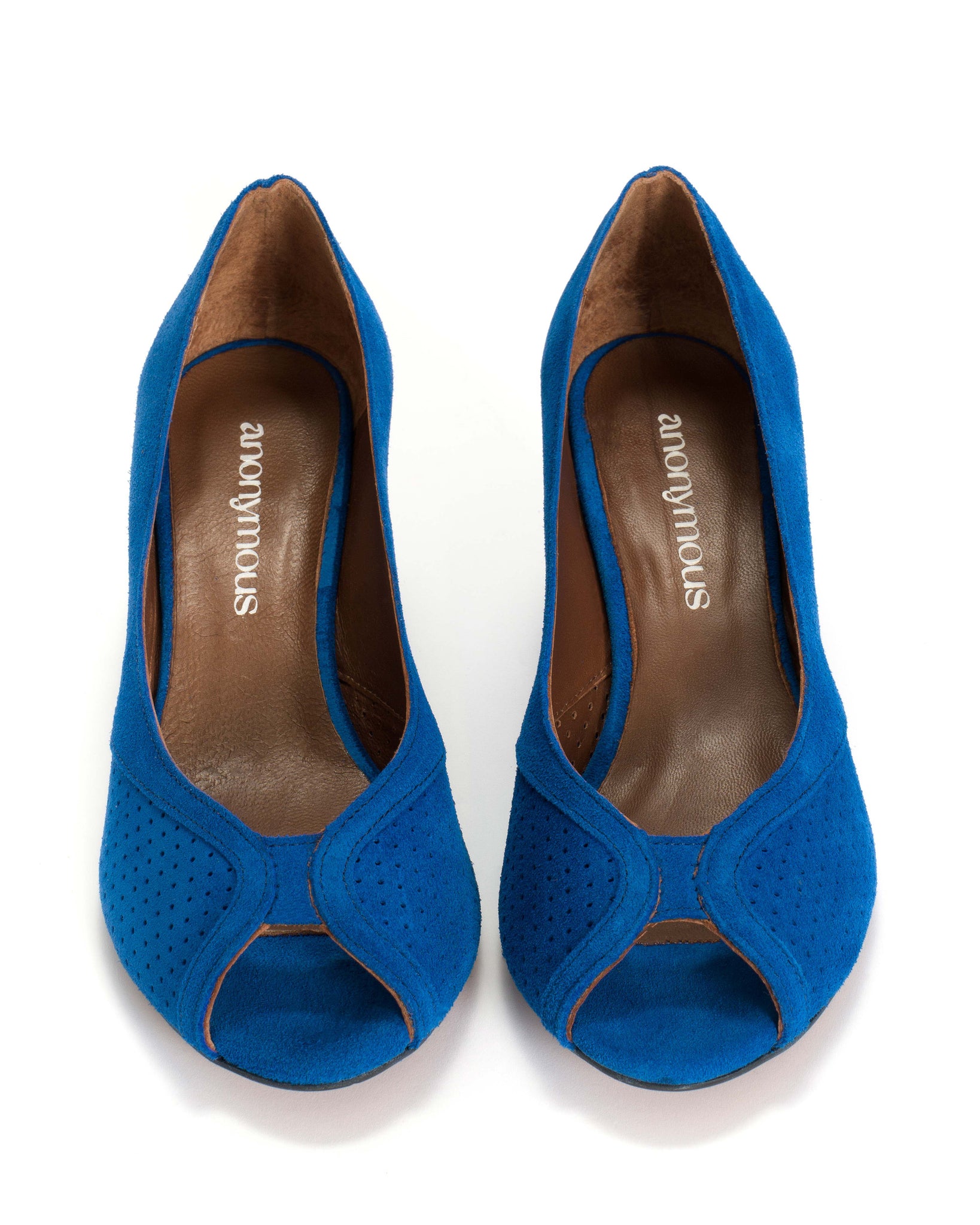 Tiffany Triangle Calf suede Electric blue - Anonymous Copenhagen