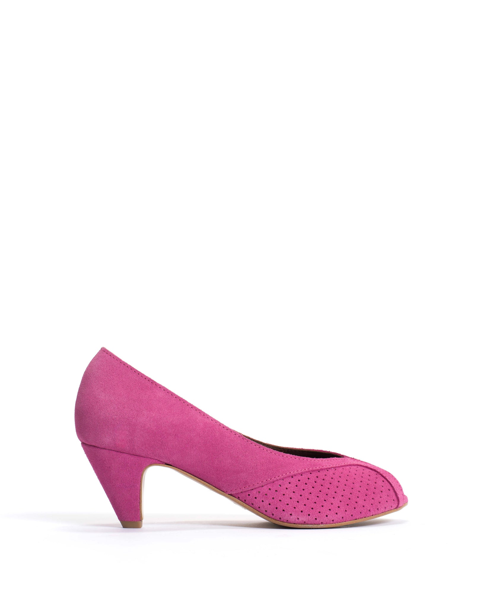 Tiffany stiletto Calf suede Raspberry sorbet - Anonymous Copenhagen
