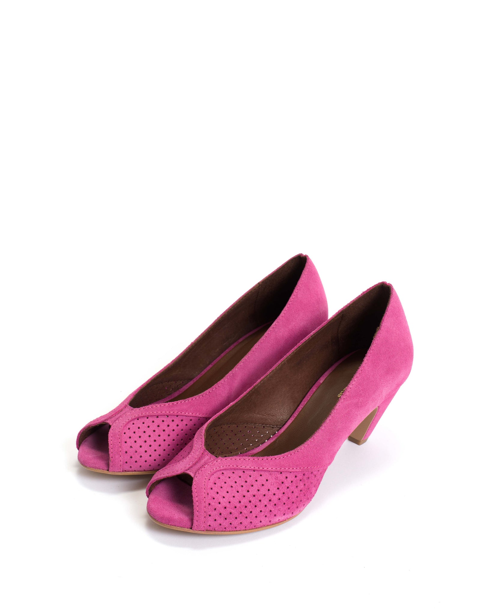 Tiffany stiletto Calf suede Raspberry sorbet - Anonymous Copenhagen