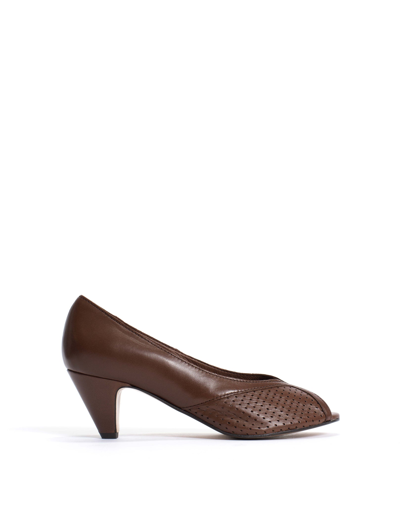 Tiffany stiletto Shiny lamb Chocolate - Anonymous Copenhagen