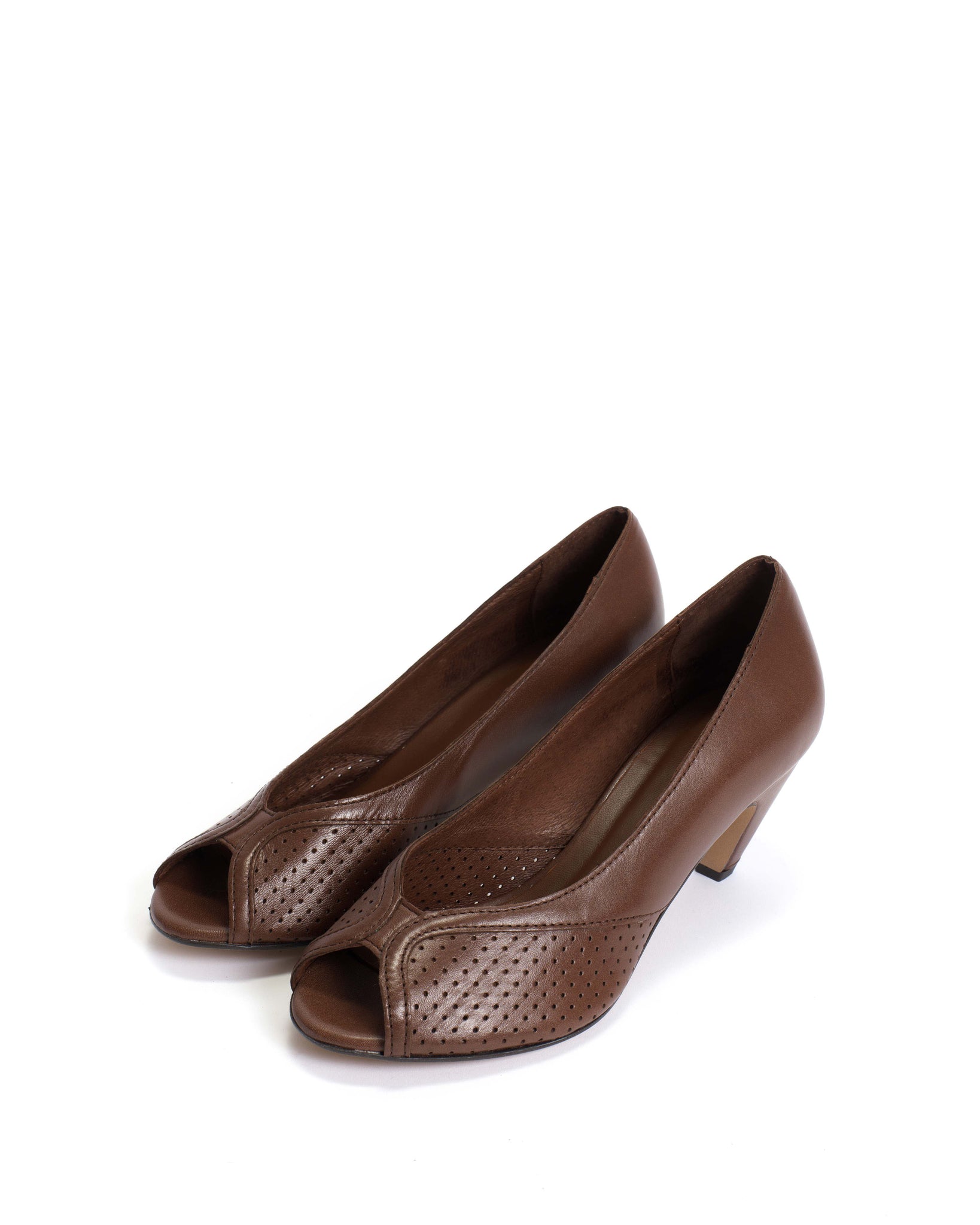 Tiffany stiletto Shiny lamb Chocolate - Anonymous Copenhagen