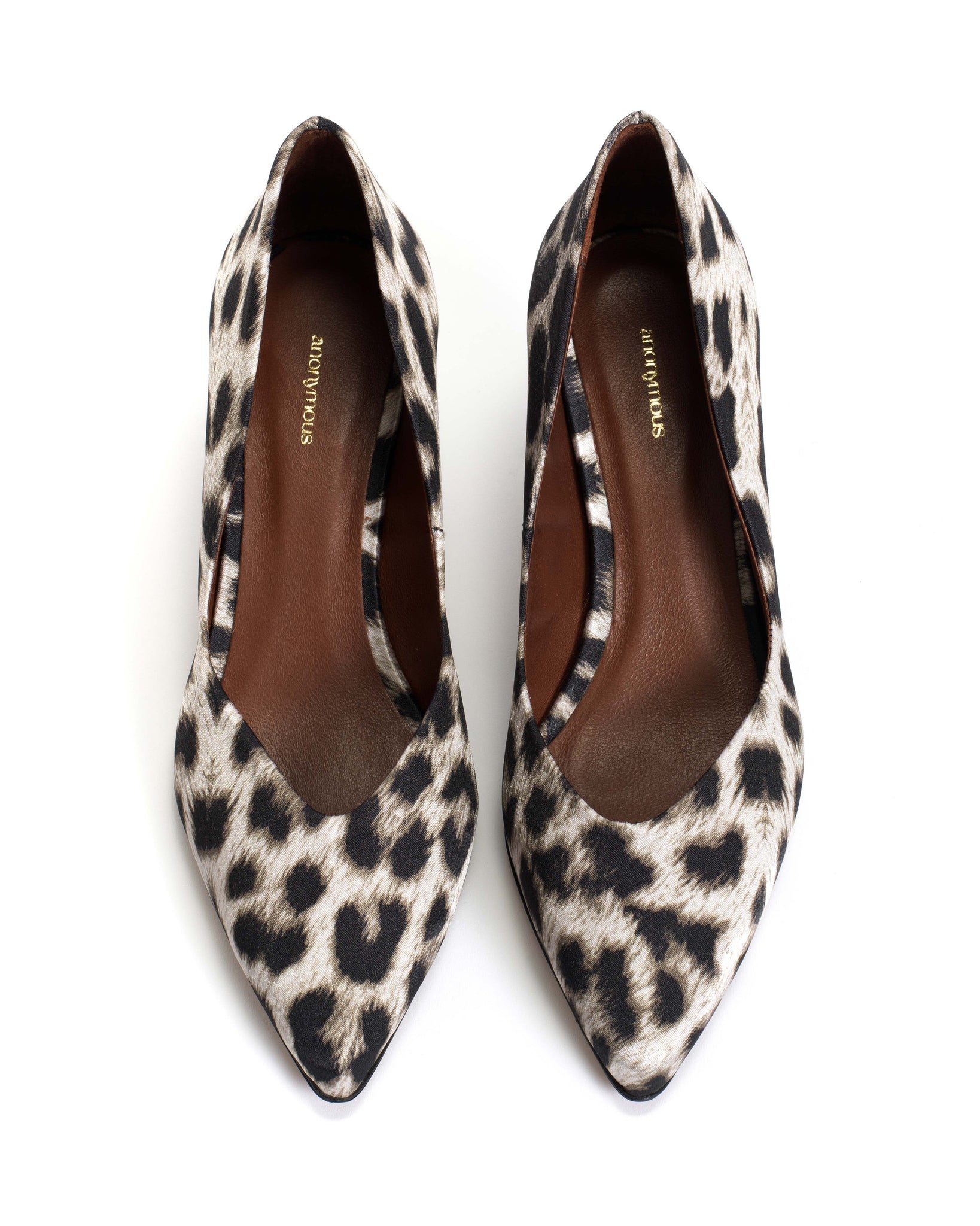 Trini 55 Satin print Snow leopard - Anonymous Copenhagen