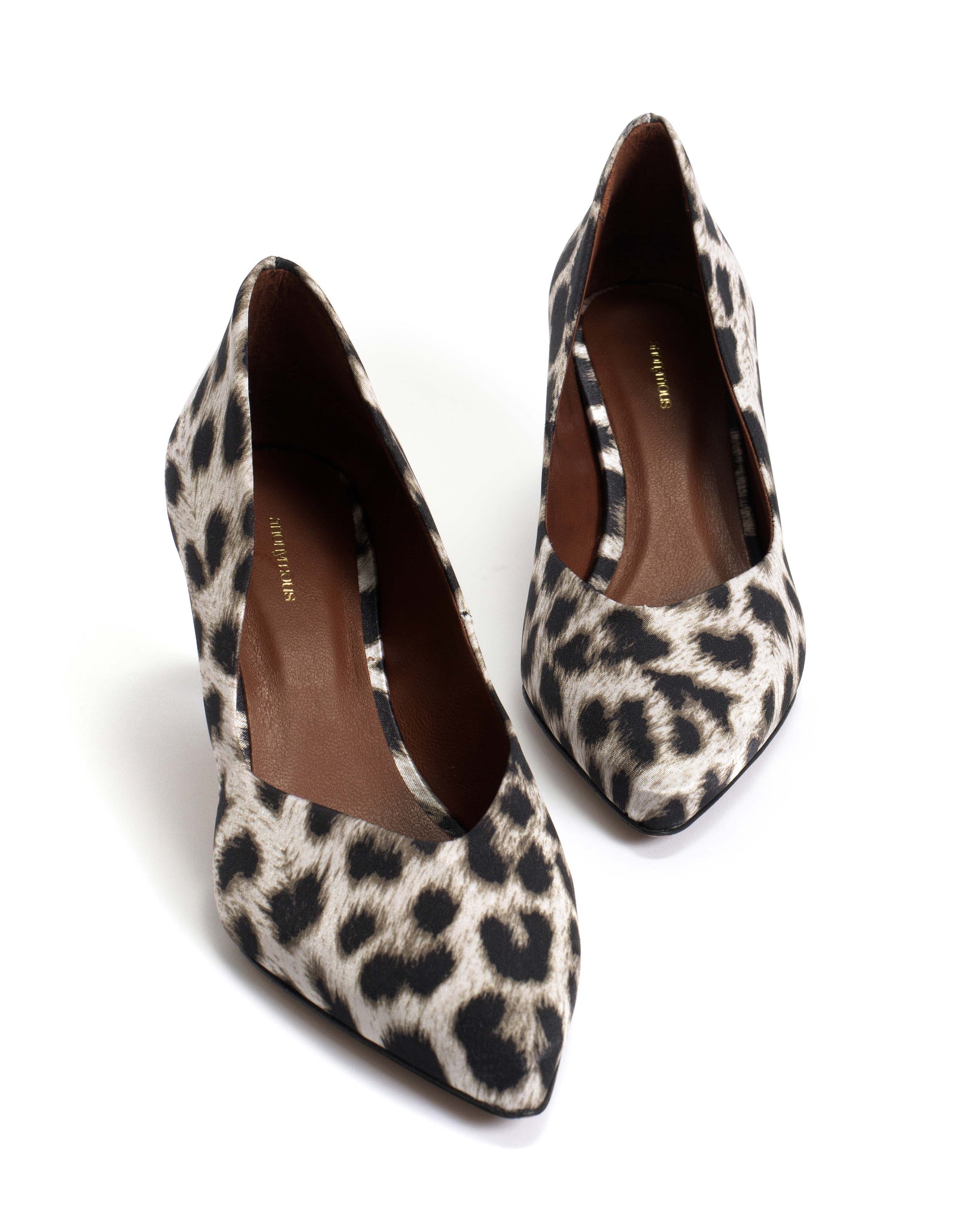 Trini 55 Satin print Snow leopard - Anonymous Copenhagen