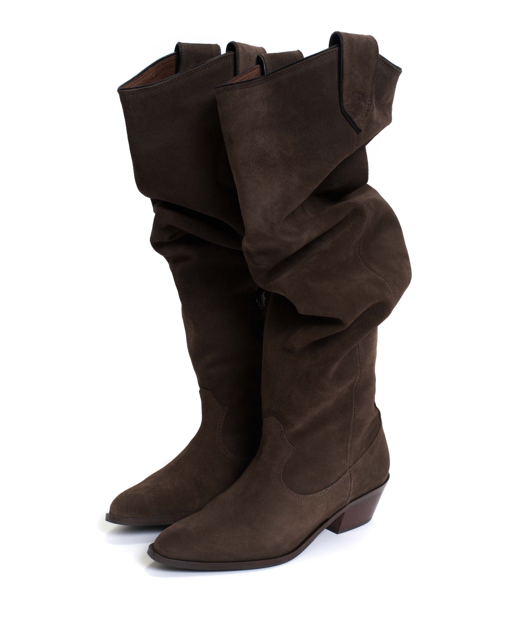 Trisha 35 Calf suede Coffee brown - Anonymous Copenhagen