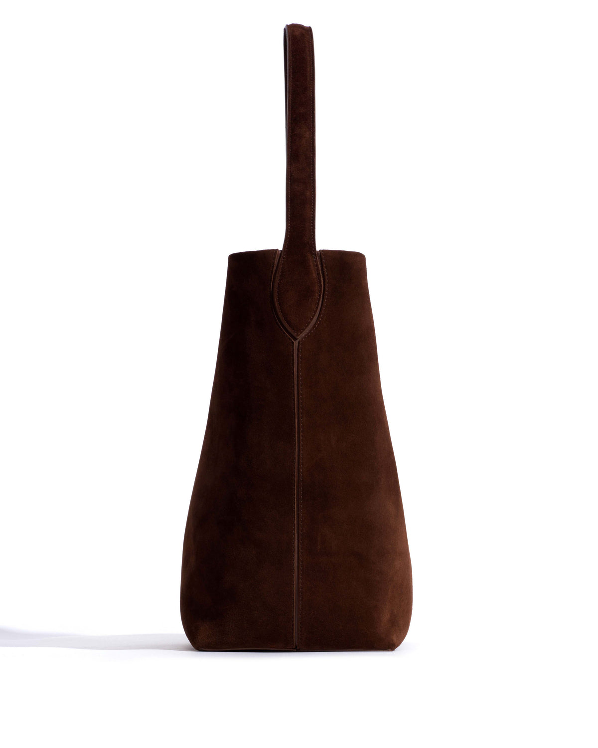 Versa slouchy everyday bag Calf suede Chocolate