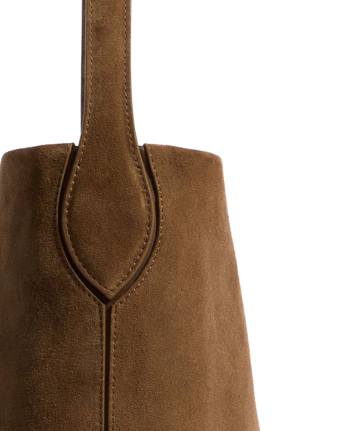 Versa slouchy everyday bag Calf suede Cinnamon