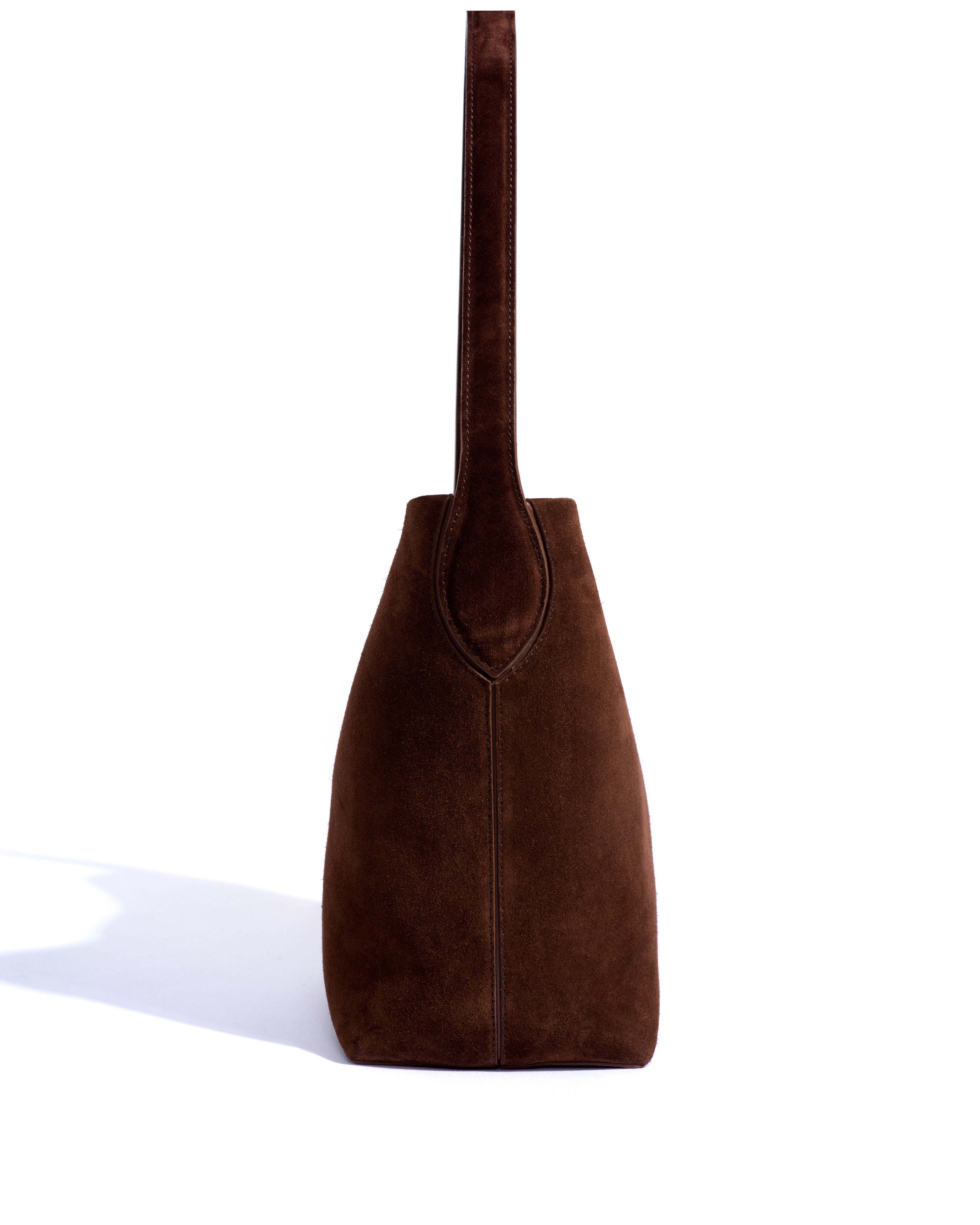 Versa petite bag Calf suede Chocolate