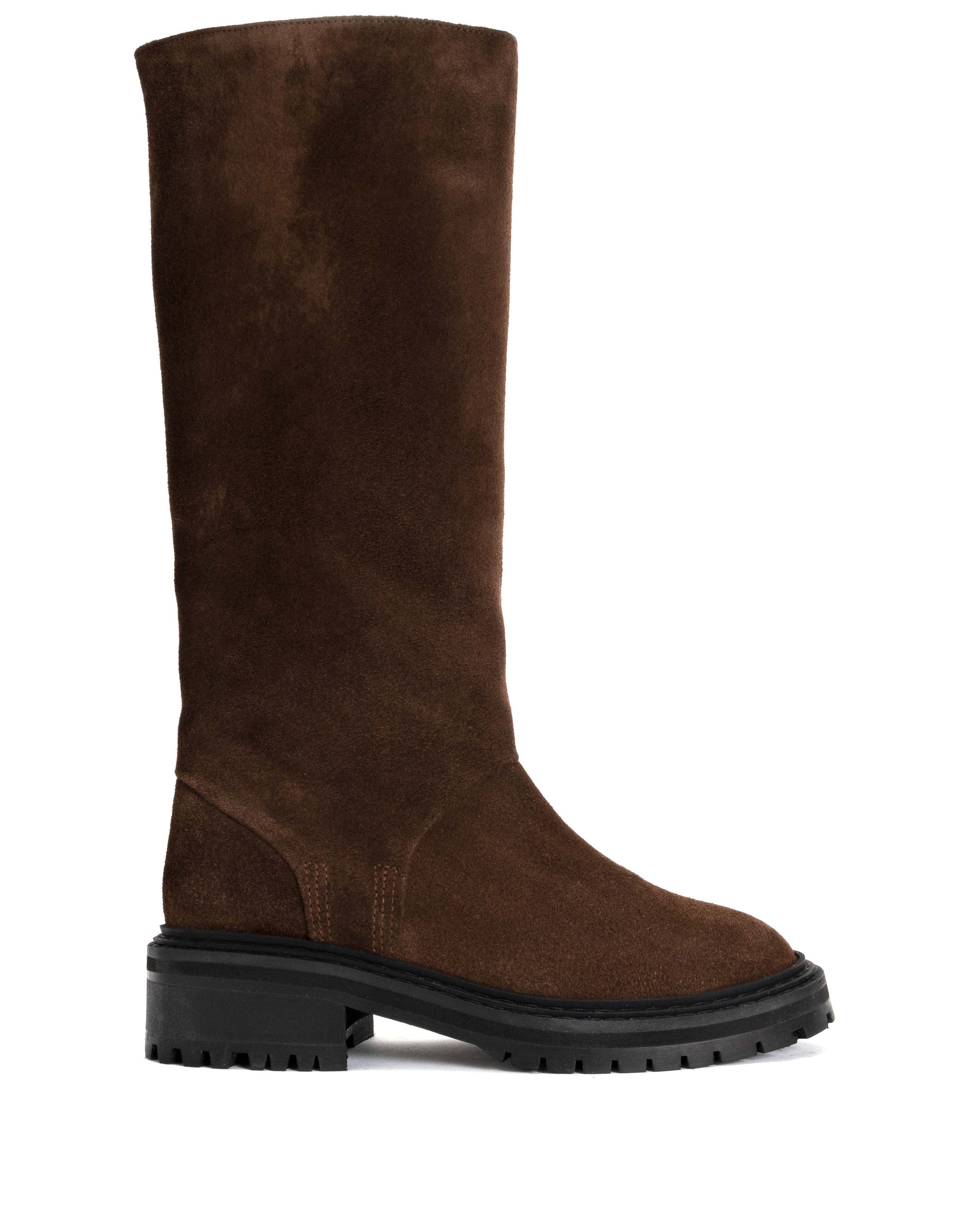 Vivian Calf Suede Coffee