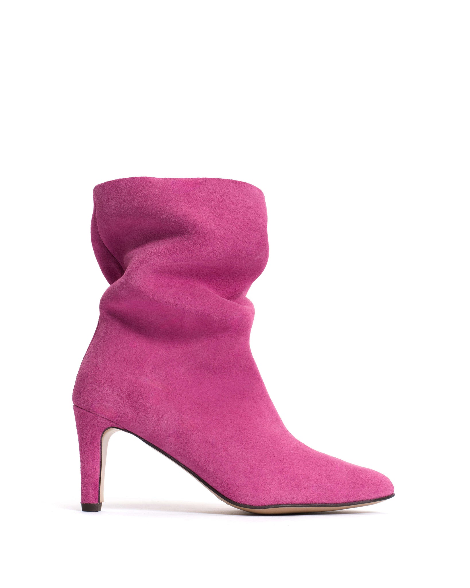 Vully 75 stiletto Calf suede Raspberry sorbet - Anonymous Copenhagen
