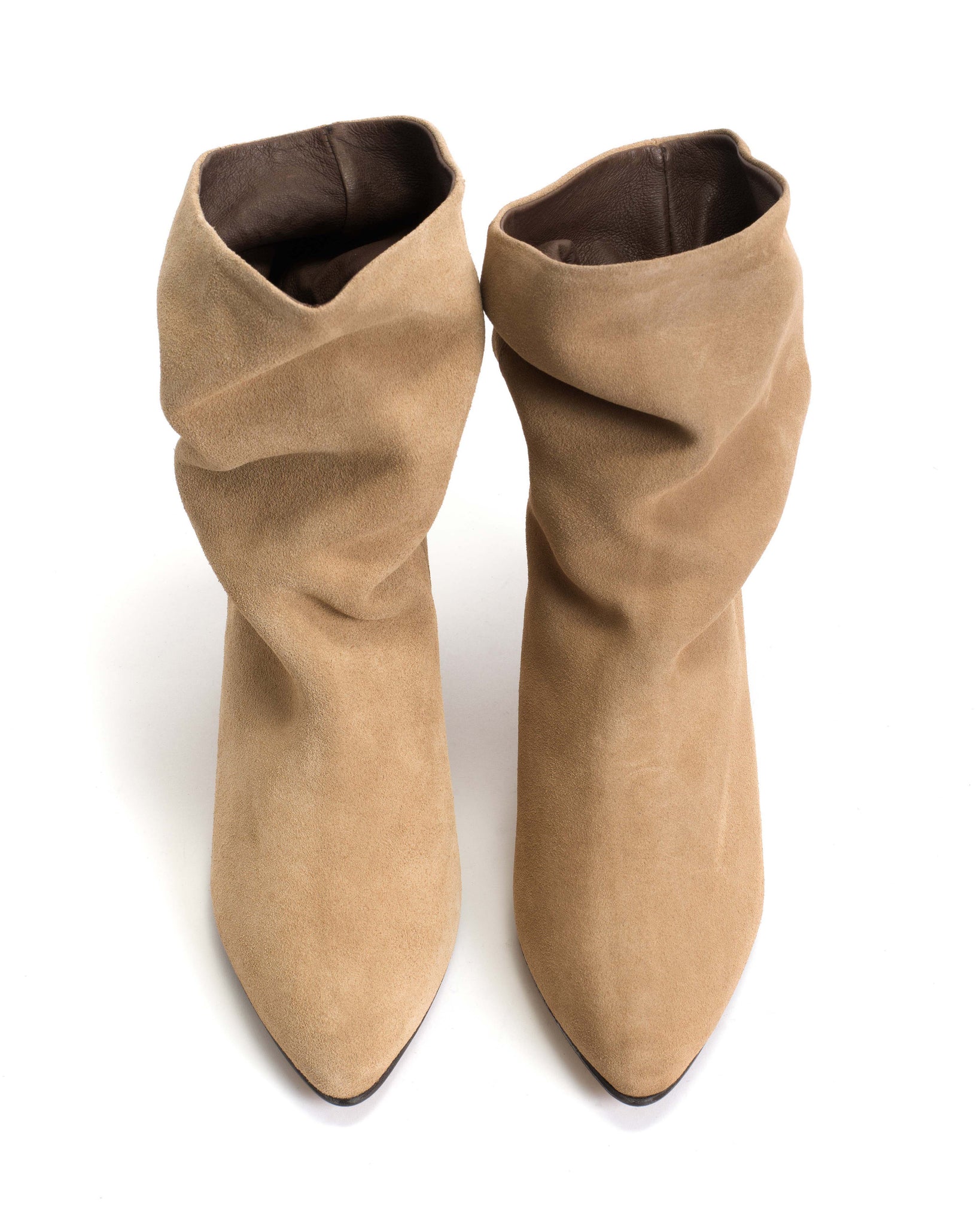 Vully 50 stiletto Calf suede Desert sand - Anonymous Copenhagen
