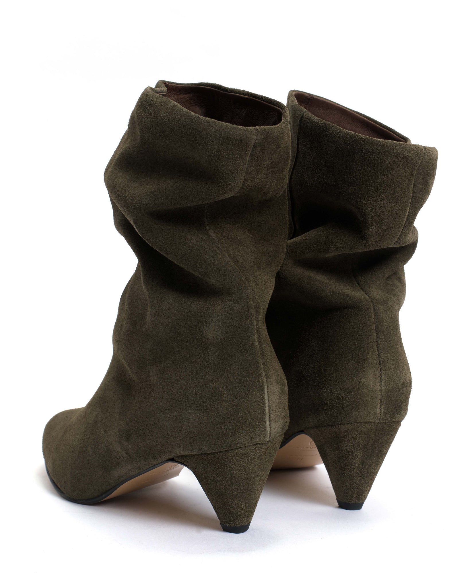 Vully 50 stiletto Calf suede Moss Green - Anonymous Copenhagen