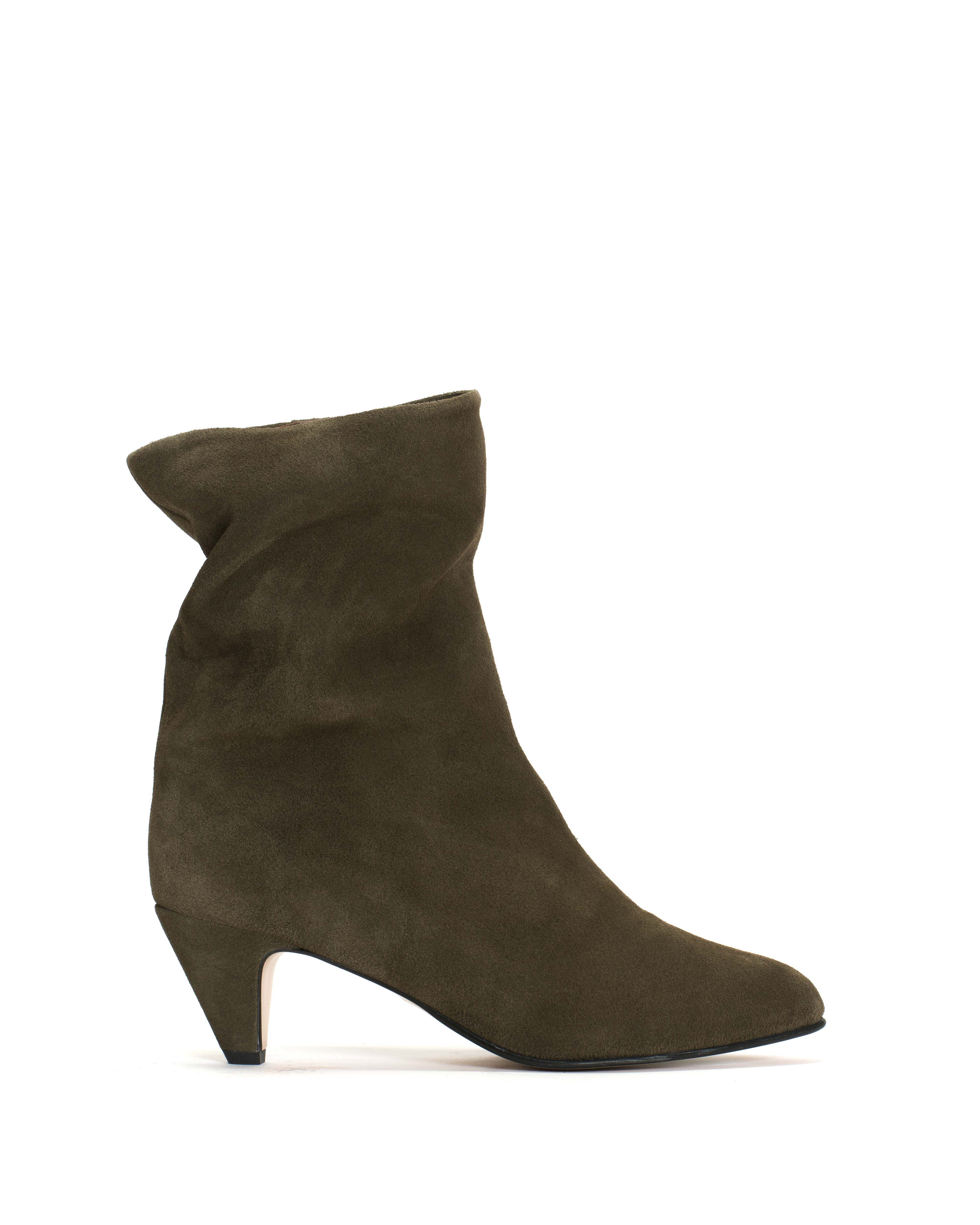 Vully 50 stiletto Calf suede Moss