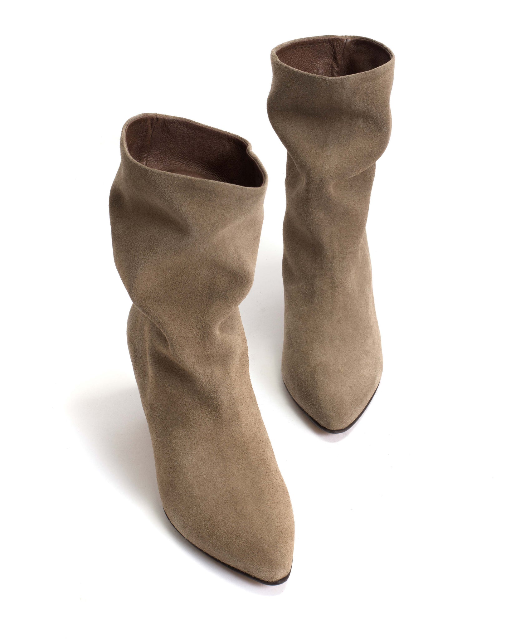 Vully 50 stiletto Calf suede Mushroom - Anonymous Copenhagen