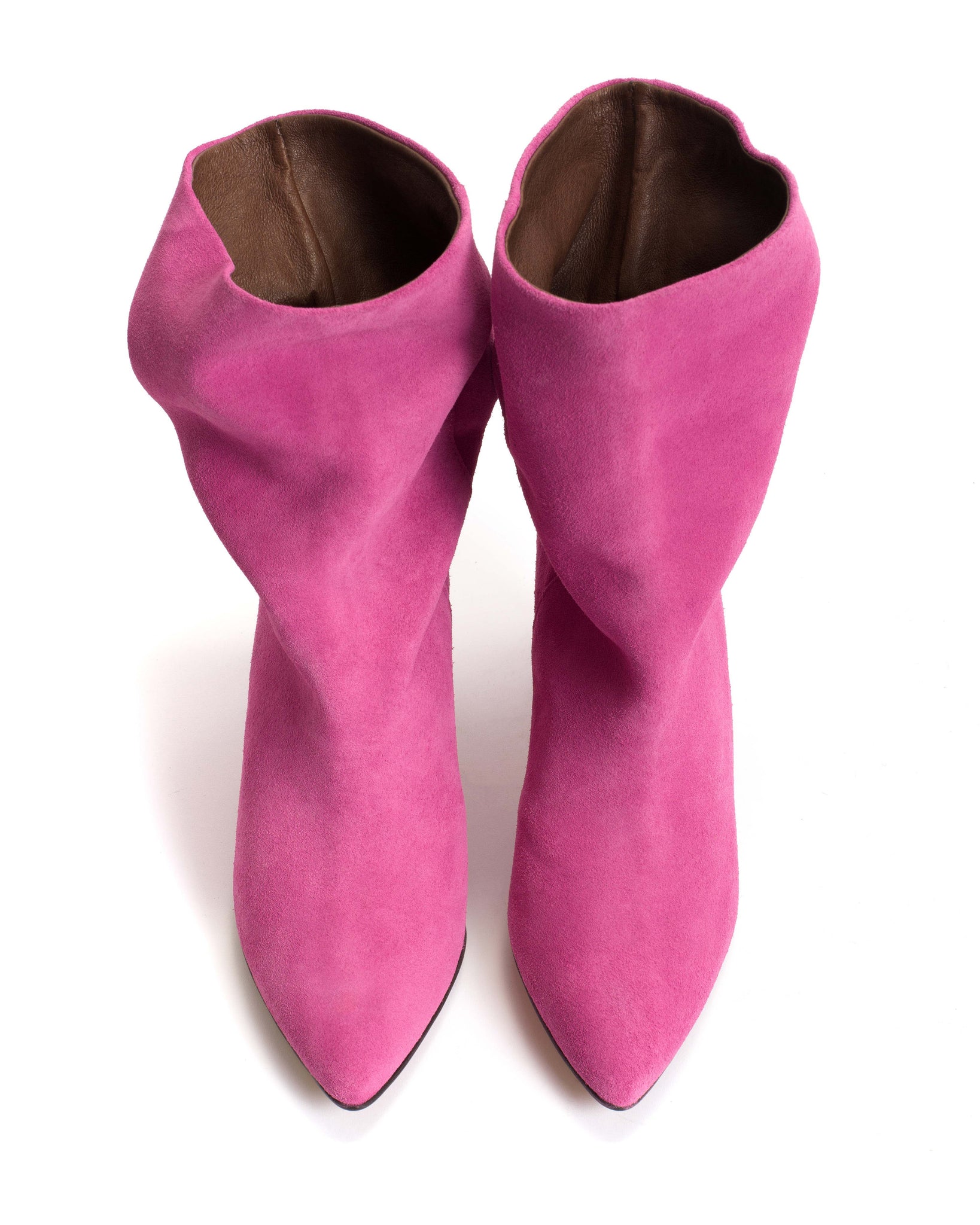 Vully 75 stiletto Calf suede Raspberry sorbet - Anonymous Copenhagen