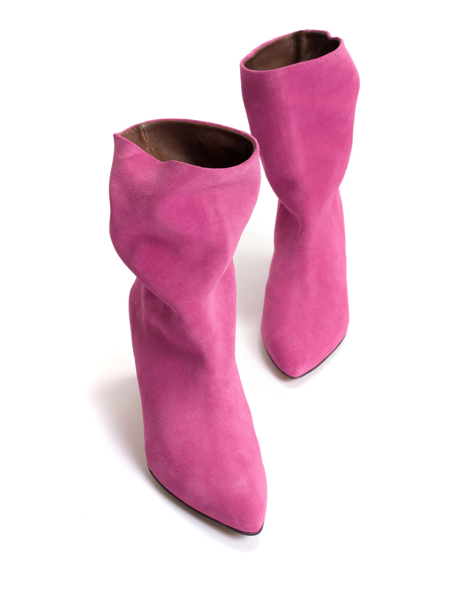 Vully 75 stiletto Calf suede Raspberry sorbet - Anonymous Copenhagen