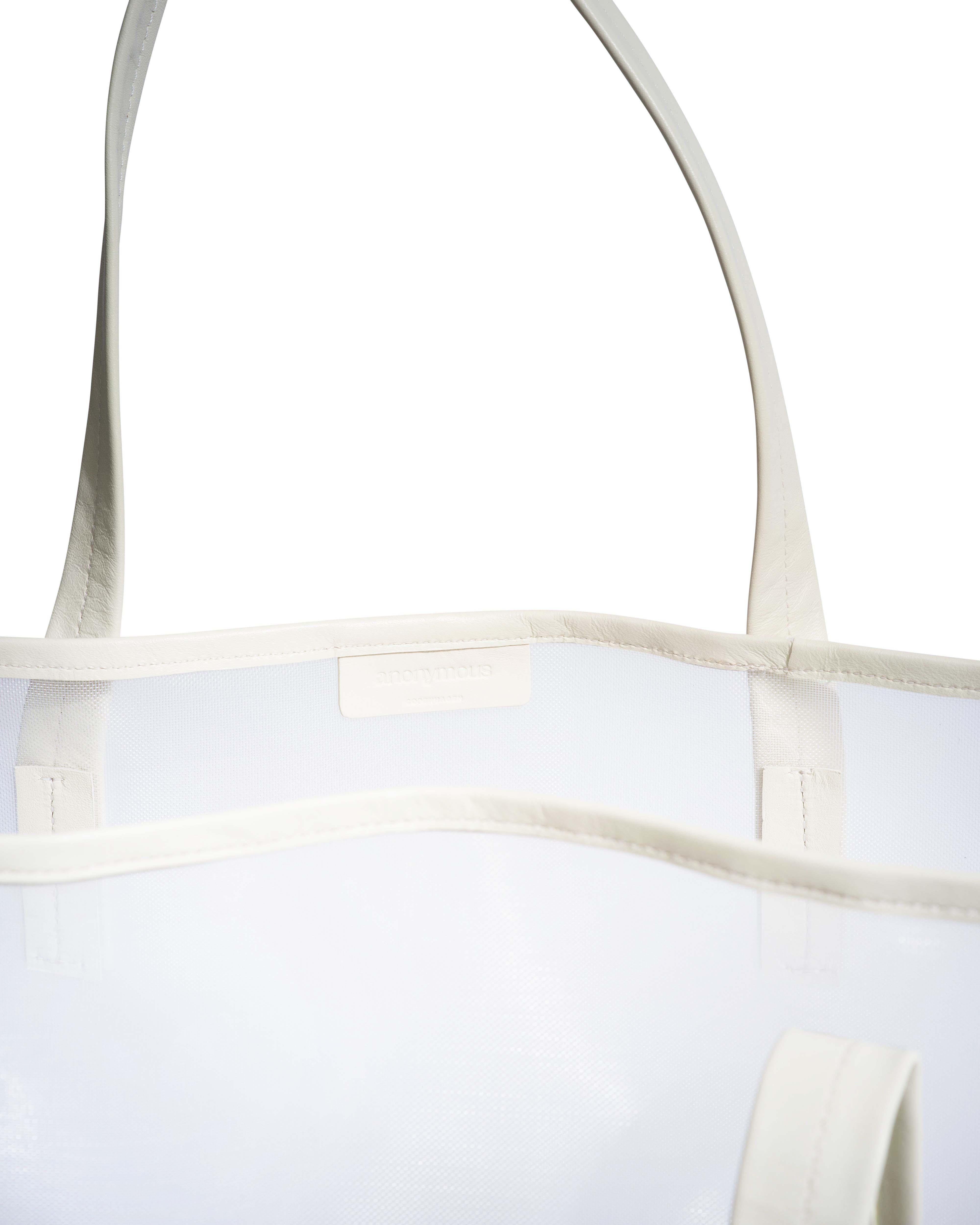 Ruba shopper mesh Shiny lamb & mesh White sand