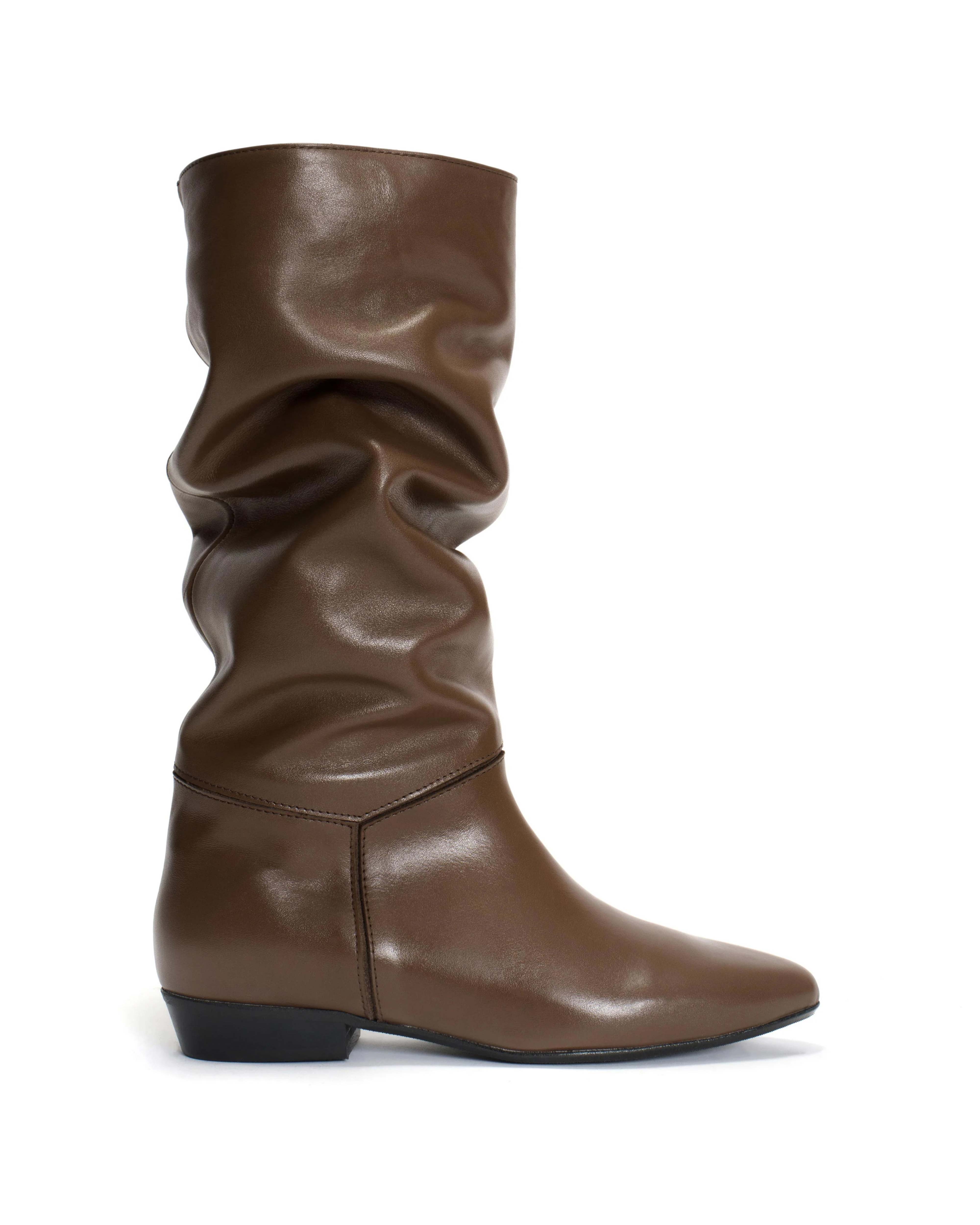 Jasmina 20 Soft calf & suede leather Dark