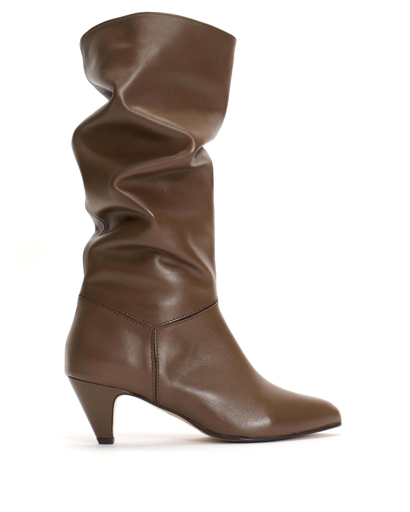 Jasmina 50 stiletto Soft calf Dark taupe - Anonymous Copenhagen