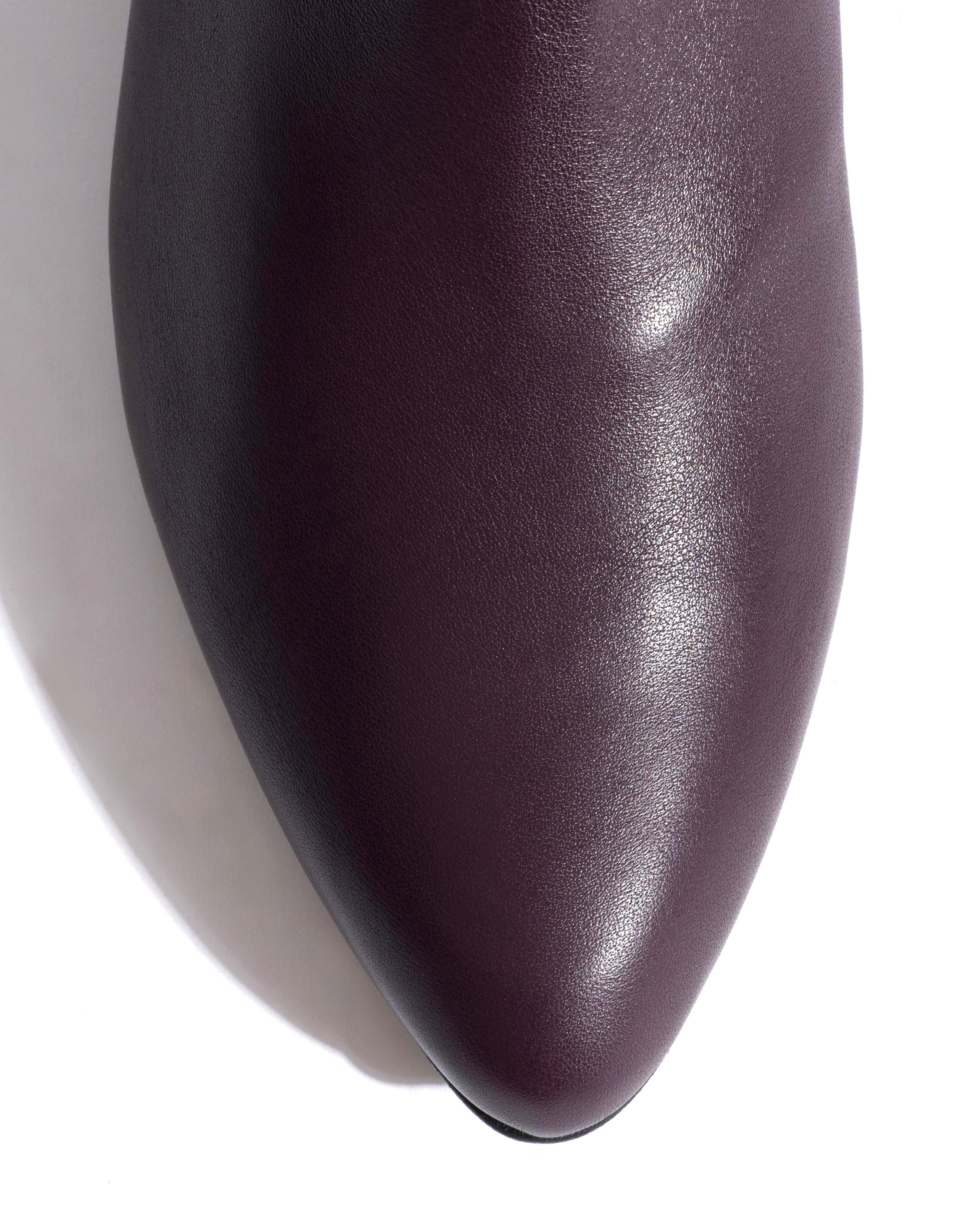 Jasmina 20 Soft calf & suede leather Fig purple