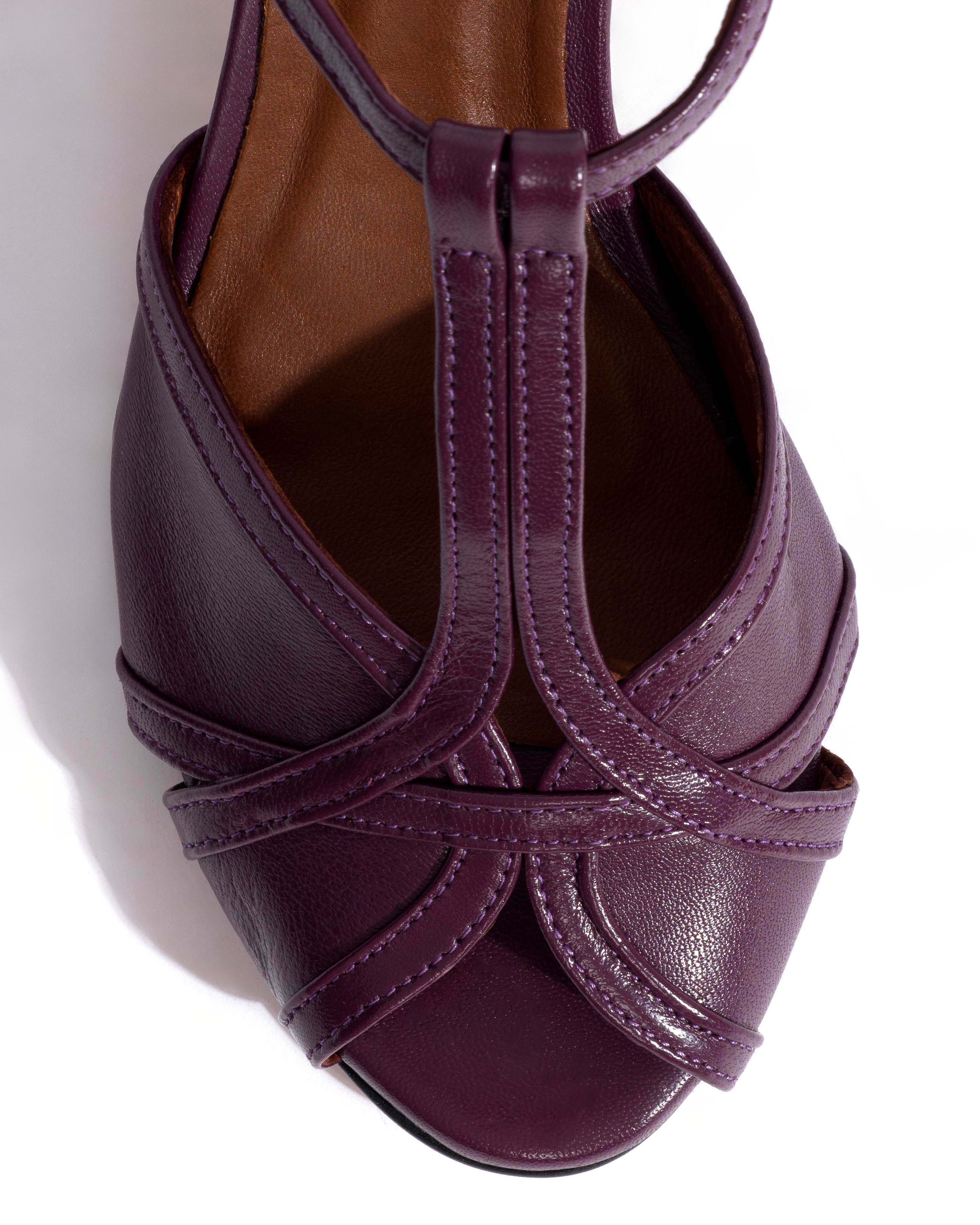 Therese 55 Shiny lamb Fig purple