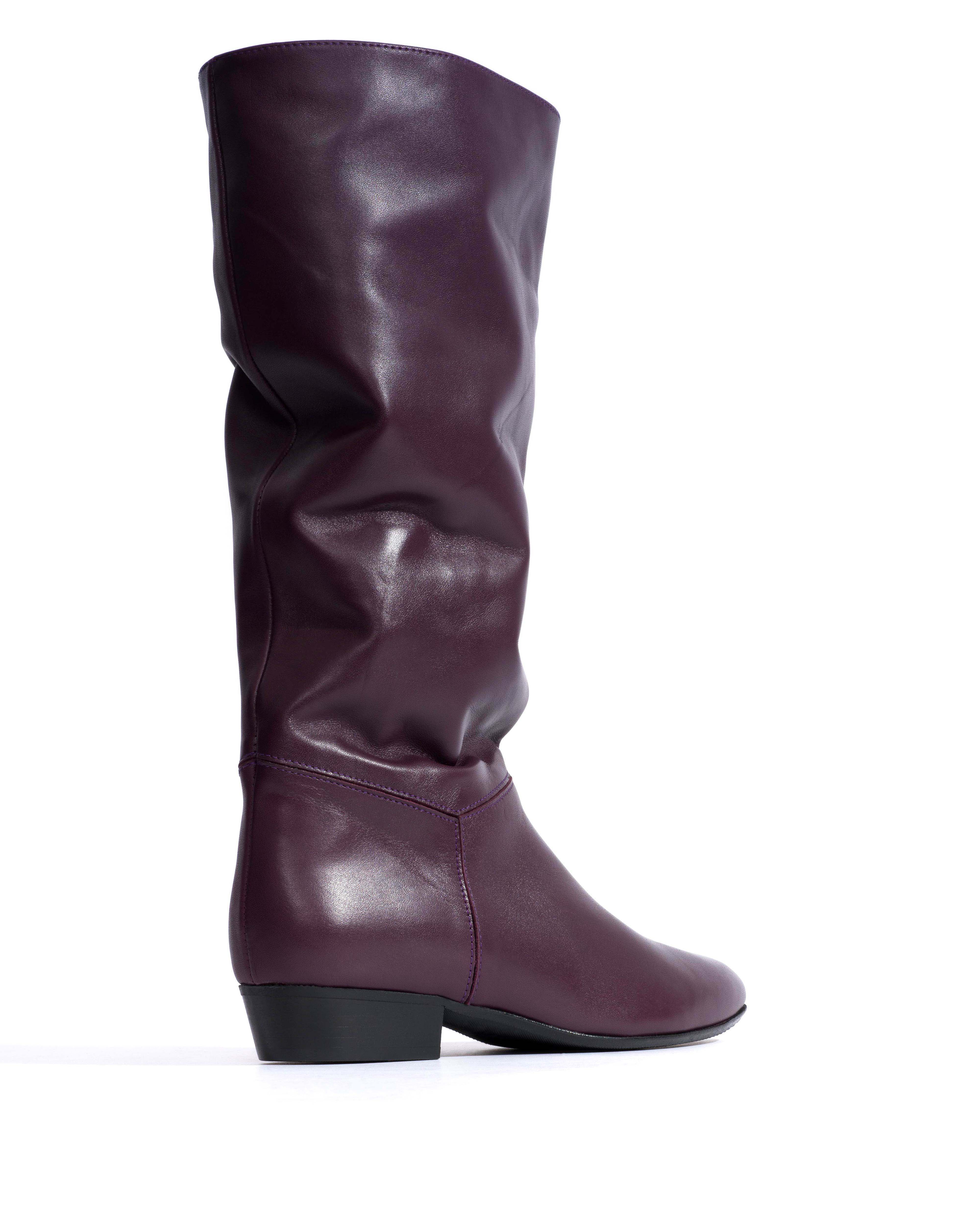 Jasmina 20 Soft calf & suede leather Fig purple