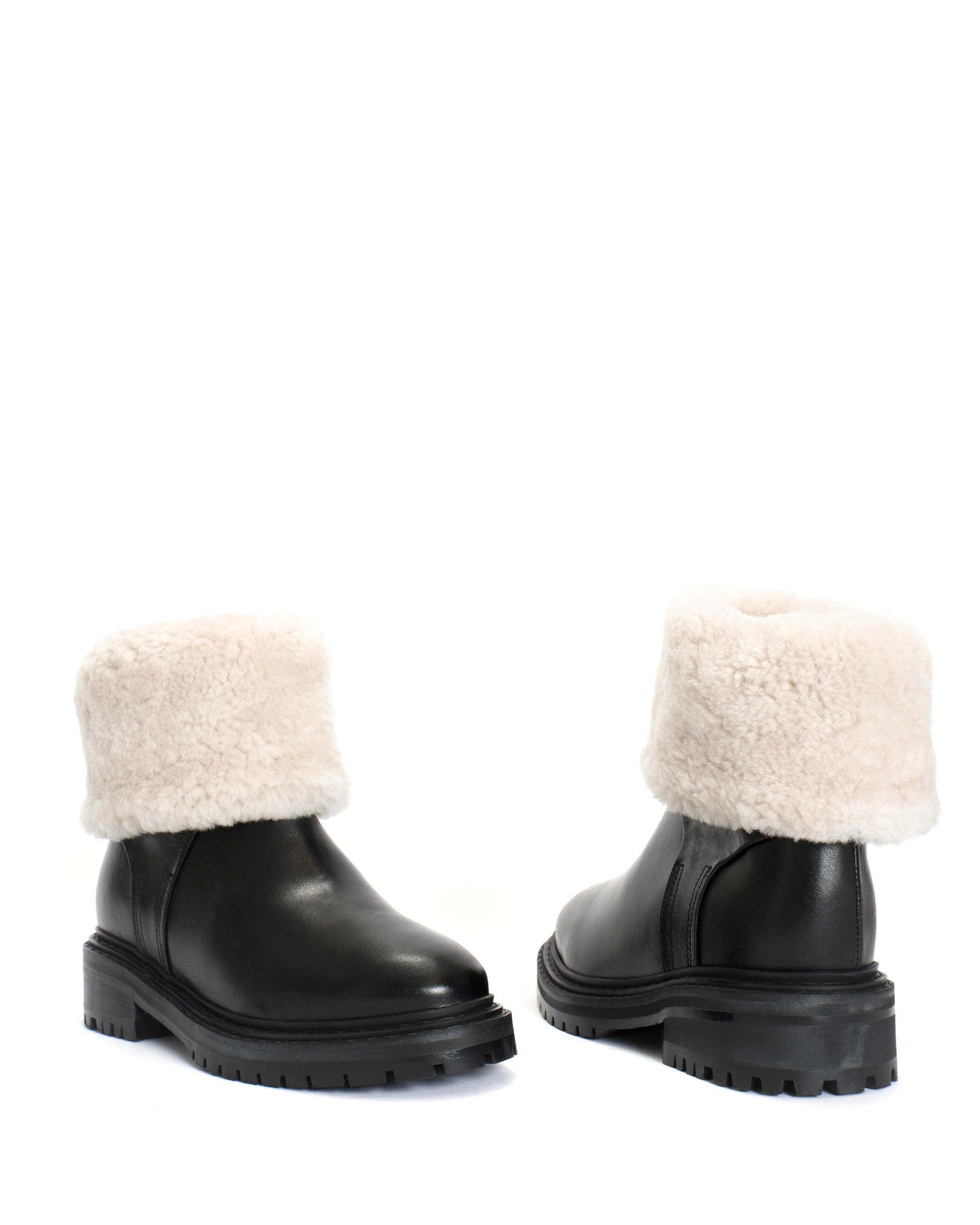 kallie lamb fur Calf nappa Black - Anonymous Copenhagen