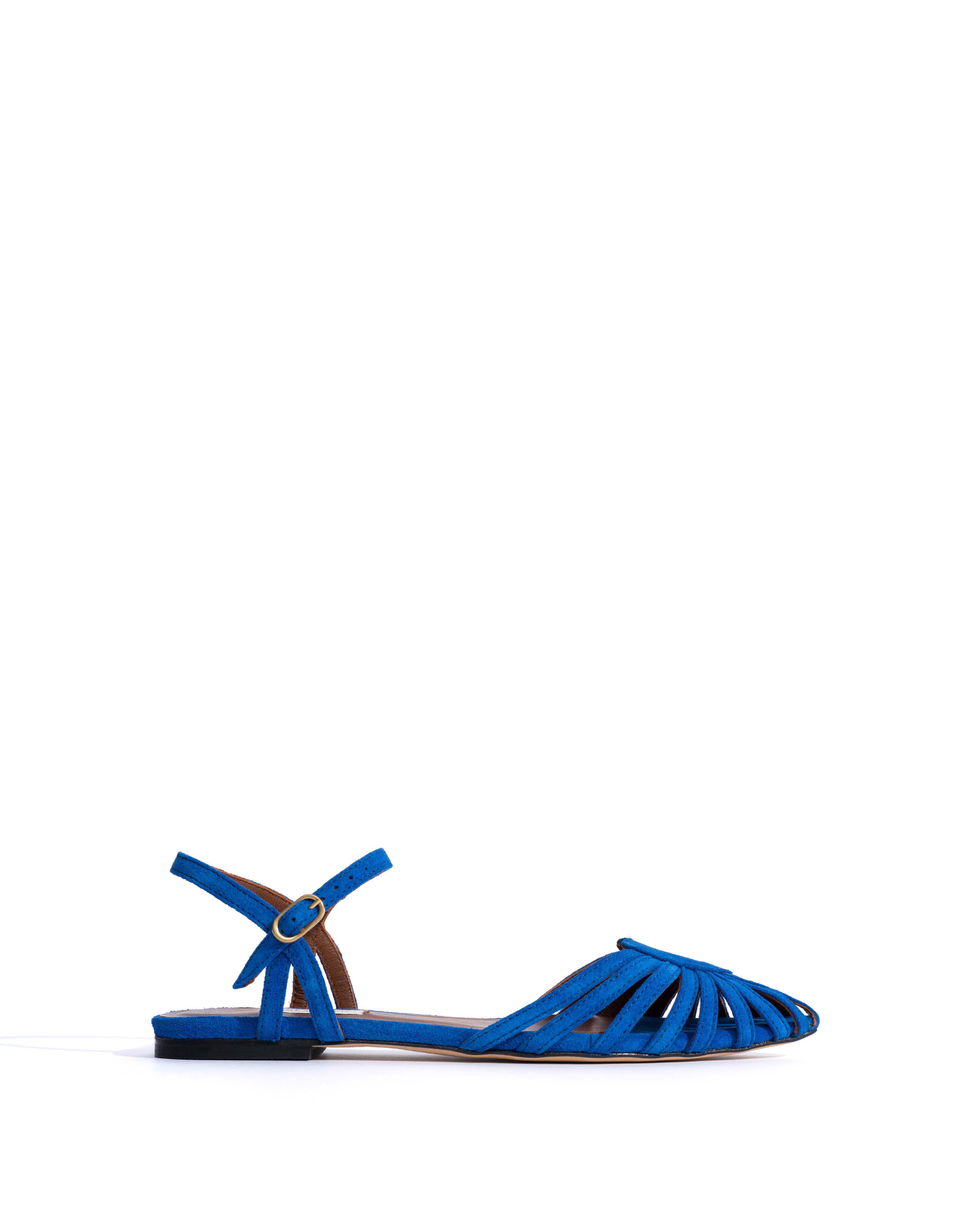 Keesha 10 Calf suede Electric blue