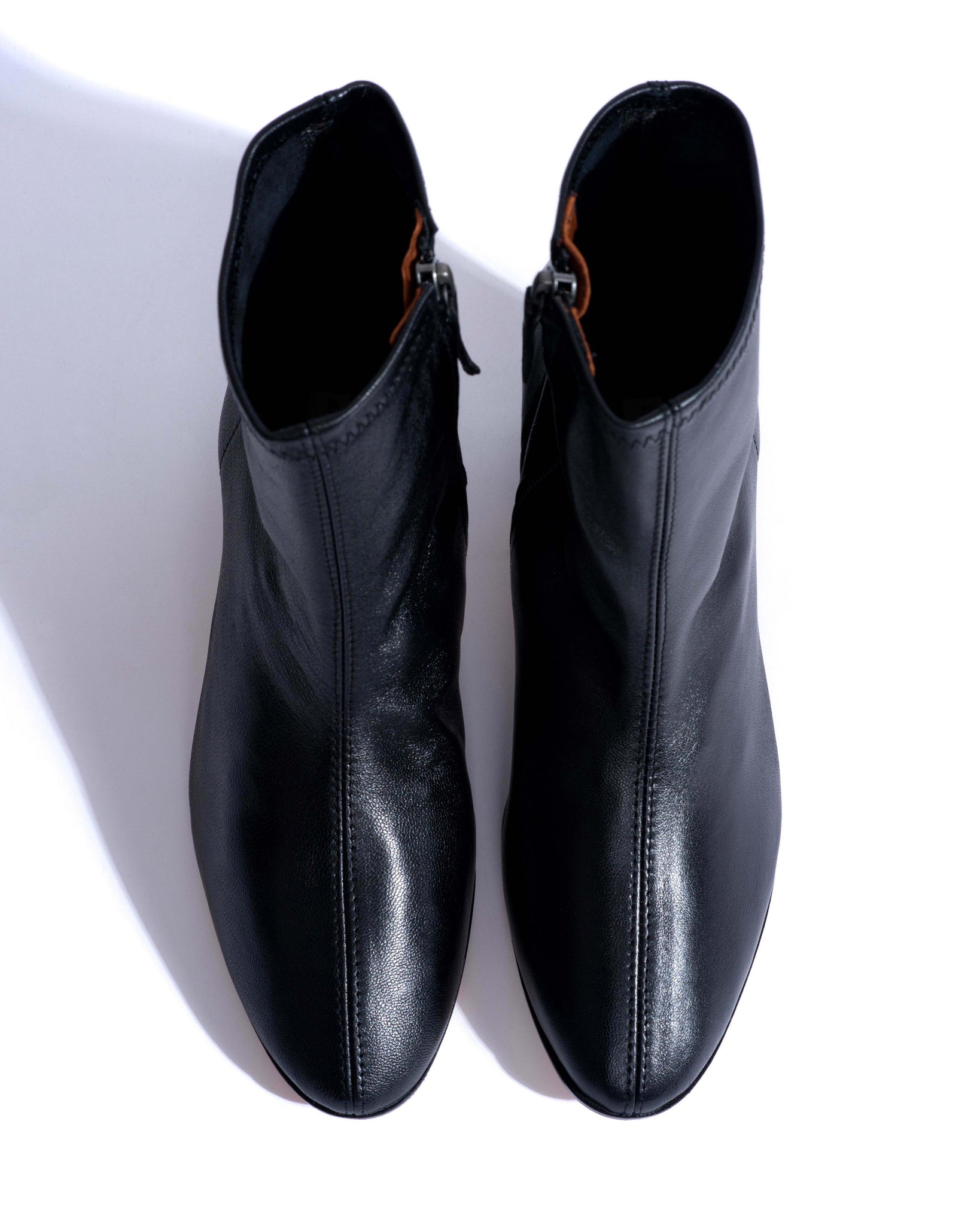 Hanny 55 stacked stretch Silky lamb Black