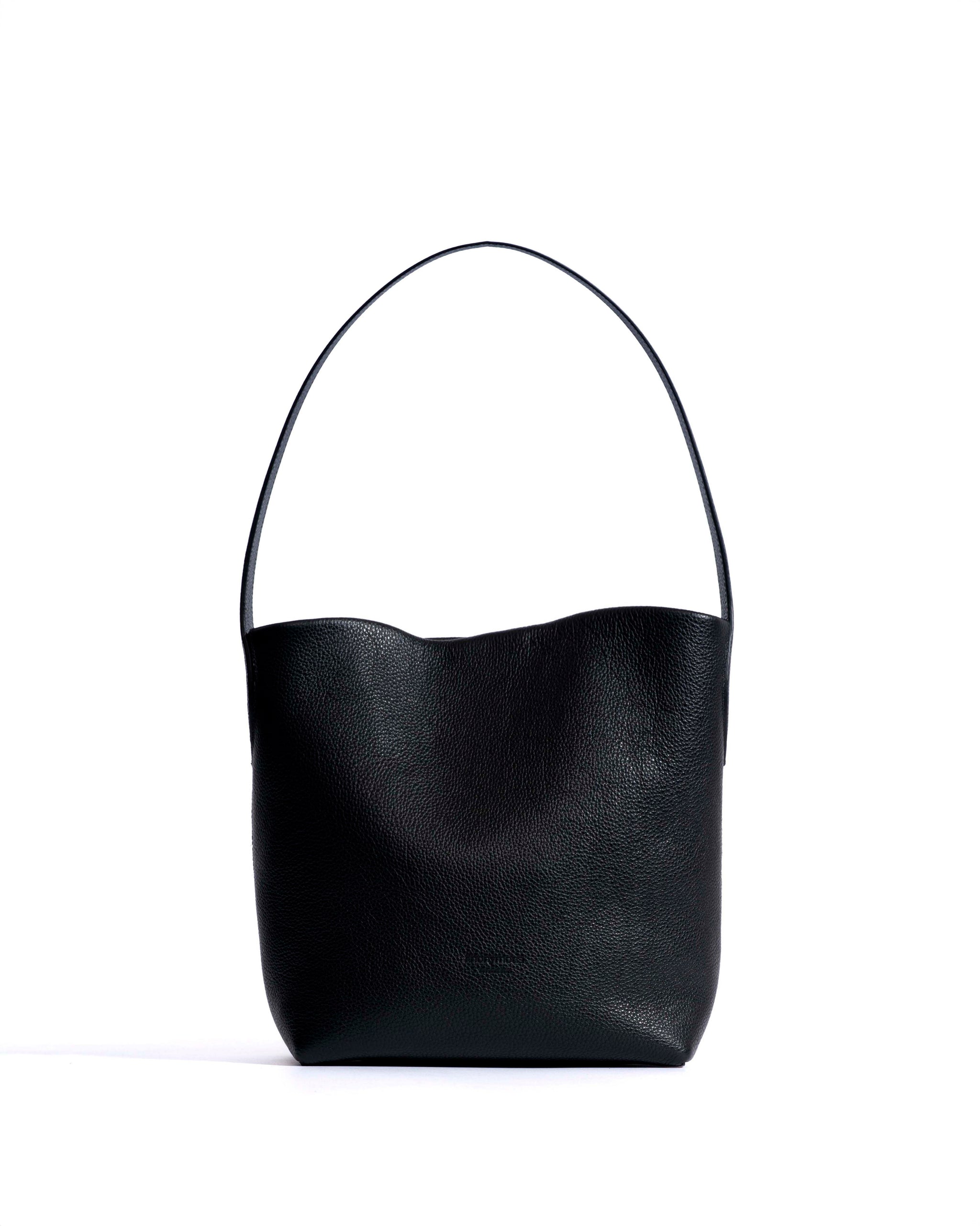 Versa petite bag Pebbled soft calf Black
