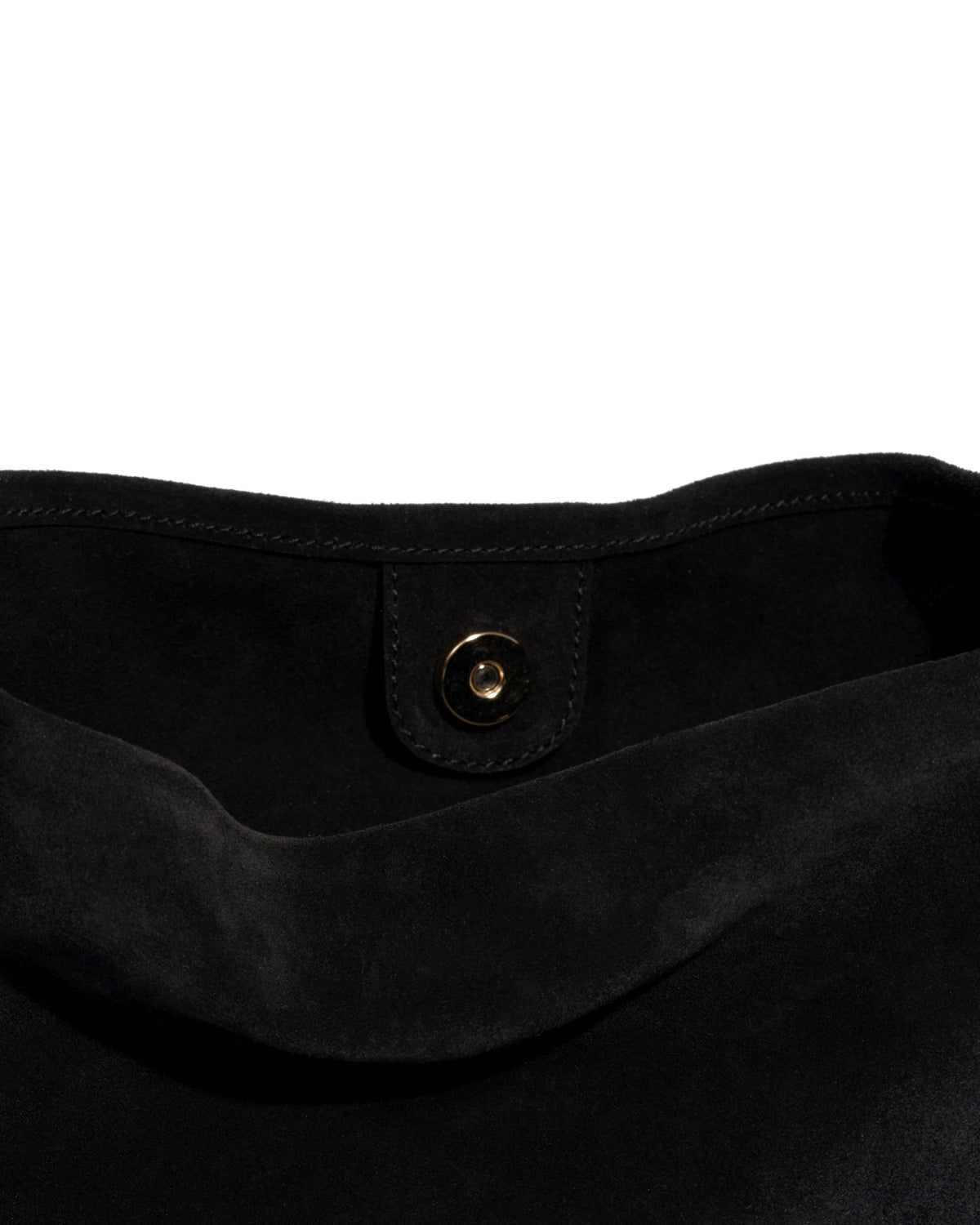 Versa slouchy everyday bag Calf suede Black