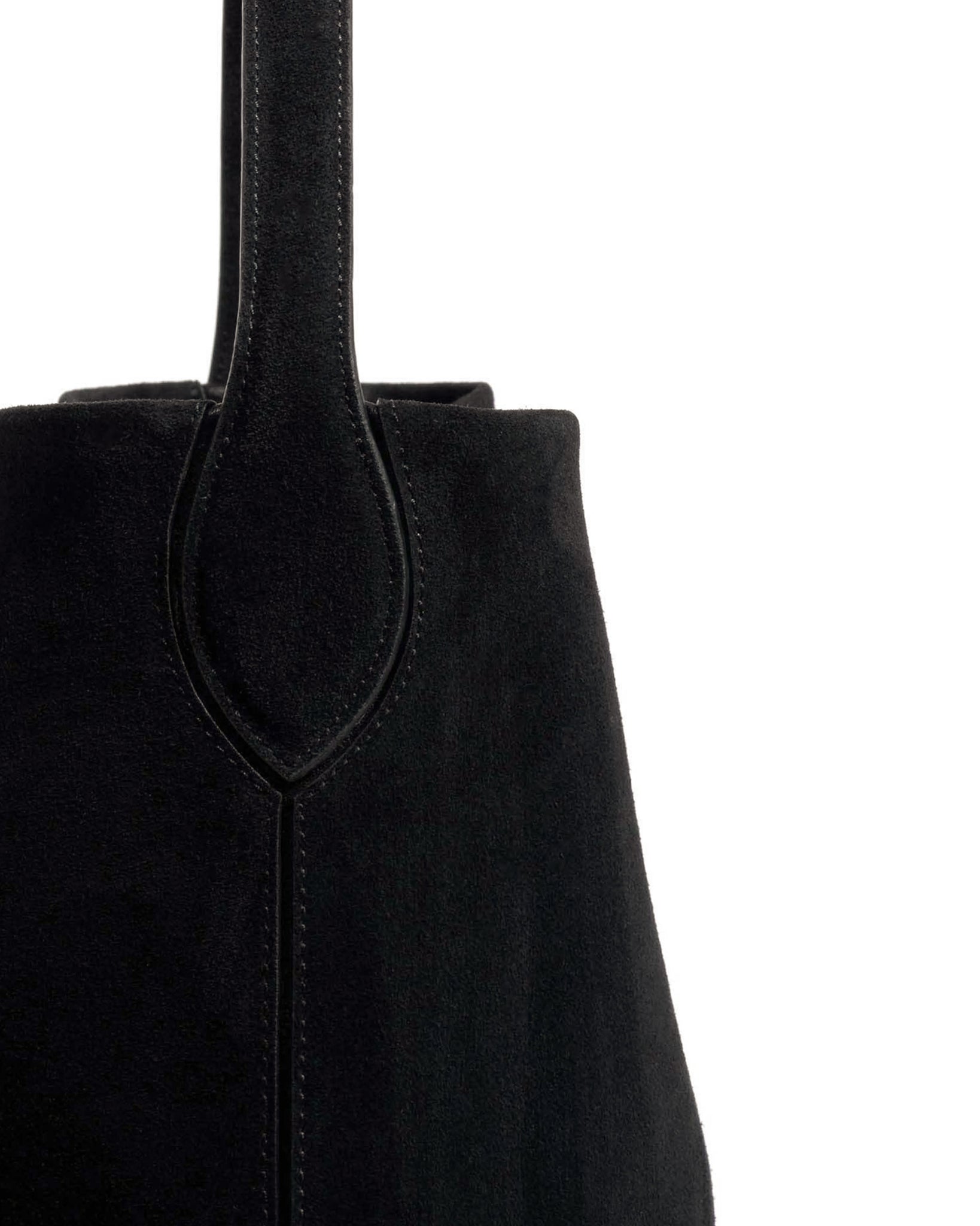Versa slouchy everyday bag Calf suede Black - Anonymous Copenhagen Bags