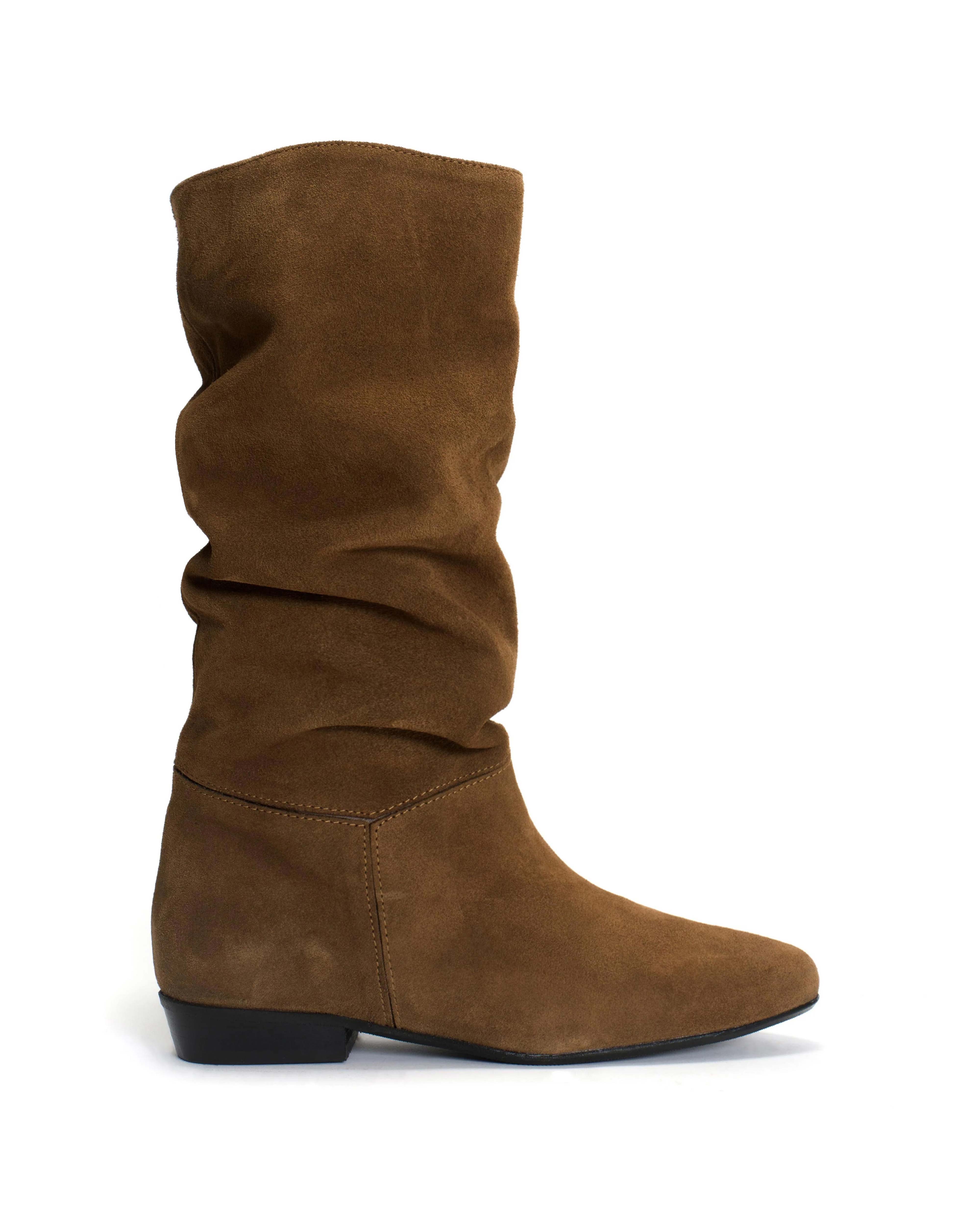 Jasmina 20 Calf suede & sleek leather Cinnamon & dark