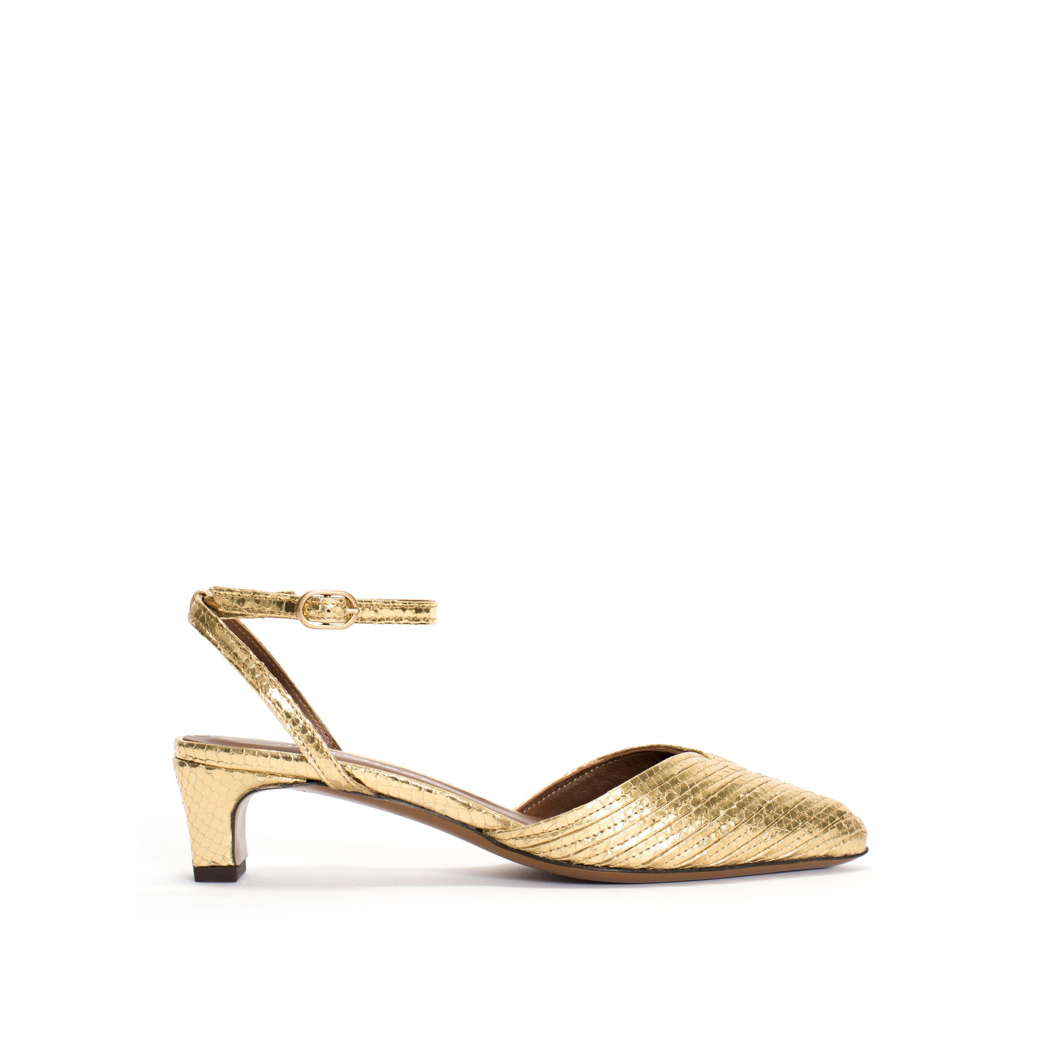 Givia 40 Snake metallic calf Gold - Anonymous Copenhagen