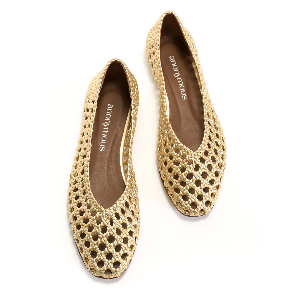 Sessi 10 hand-braided Hand-braided leather Gold