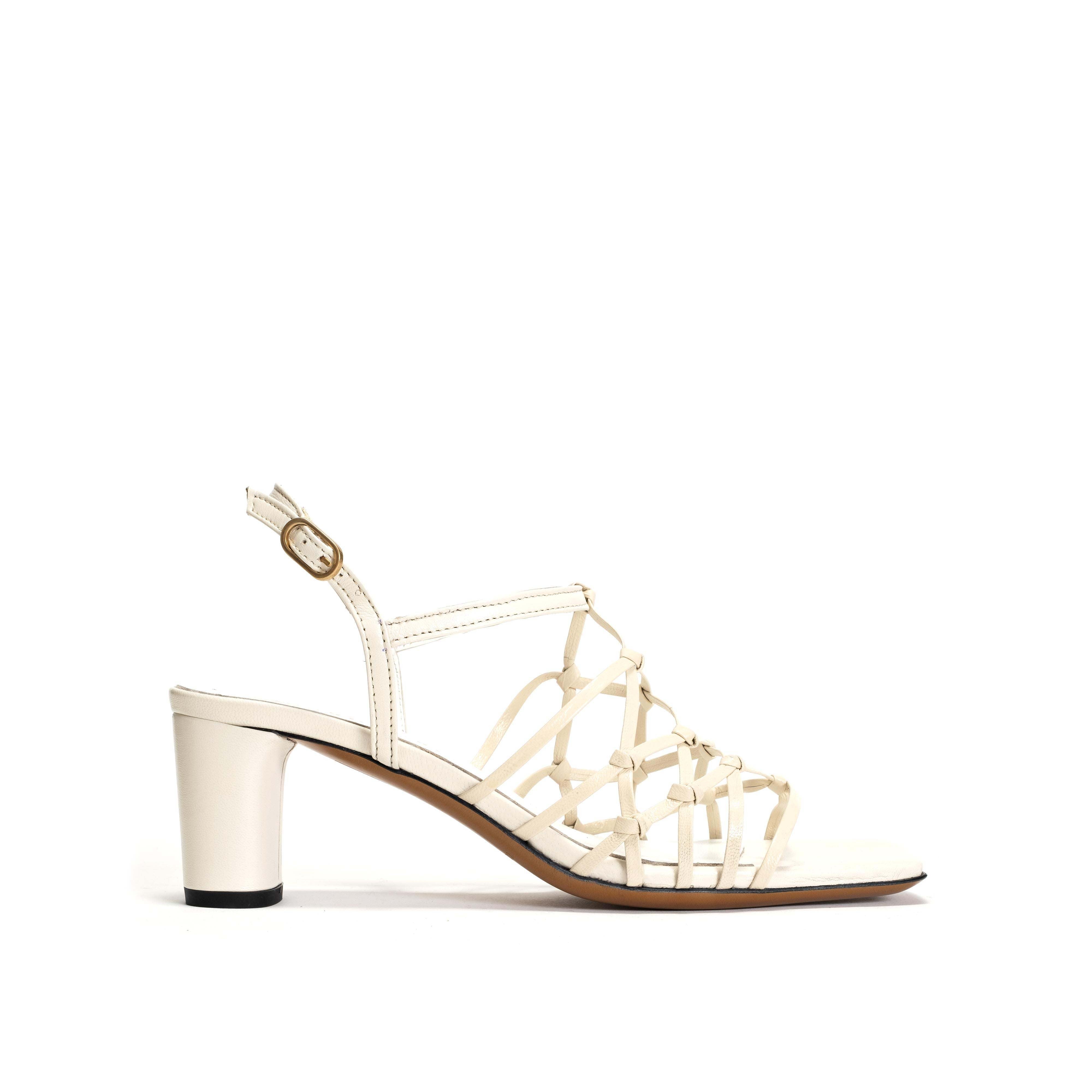 Coco 60 Hand braided leather Milk