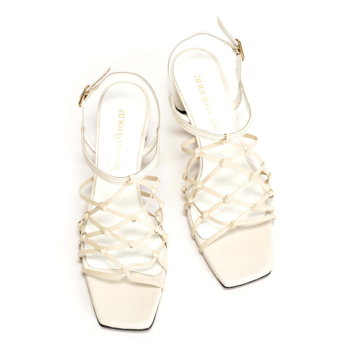 Coco 60 Hand-braided leather Milk White