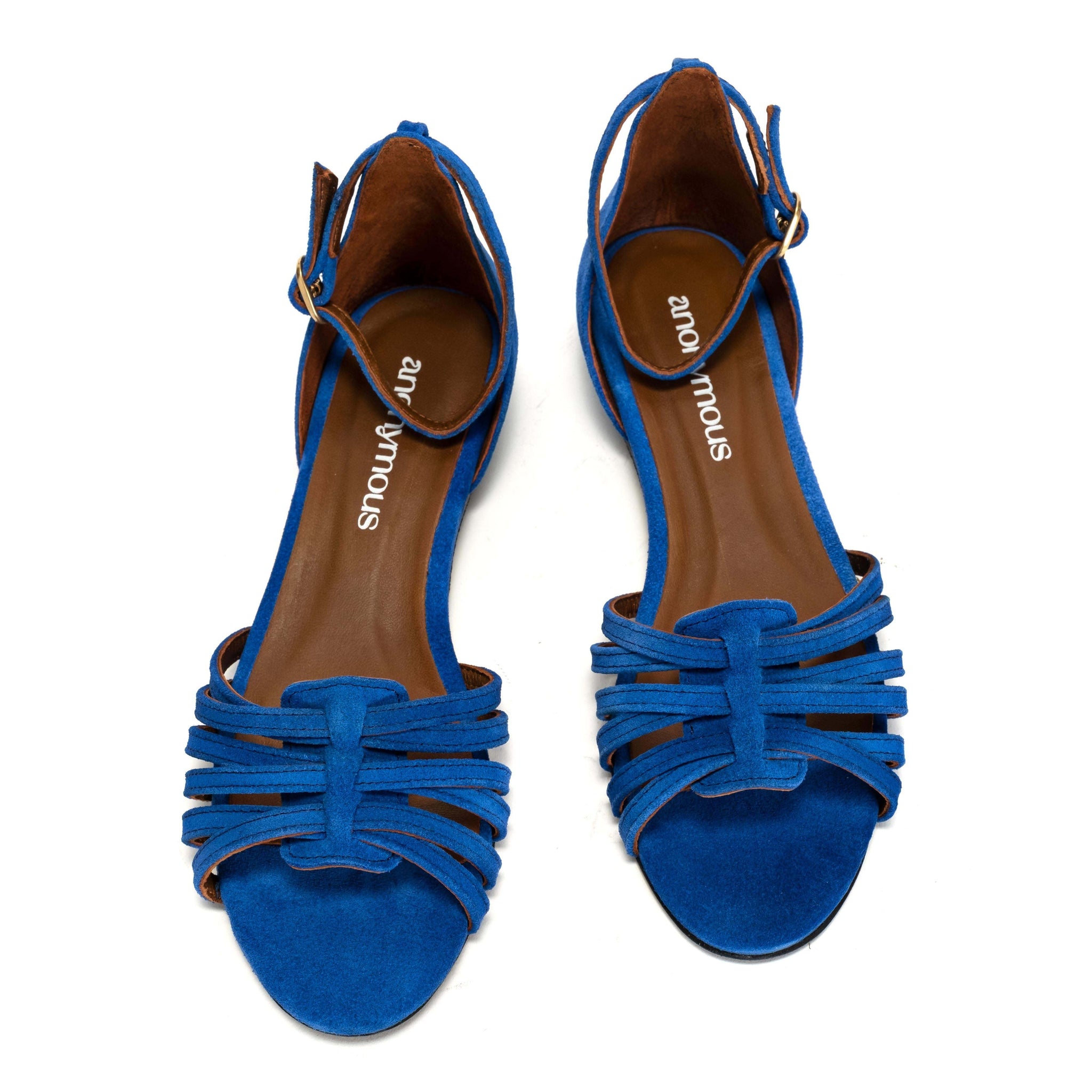 Mareike Calf suede Electric blue - Anonymous Copenhagen